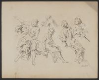 Studies of nude figures