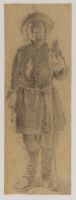 Standing figure of a young man