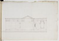 Front elevation of the Conventual church cemetary annexe in Valletta, Malta
