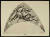 Cherub riding a mythological beast