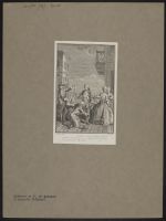 Illustration to the fifth act of  'L'honnete Criminel'