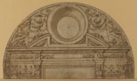Design for the decoration of a lunette