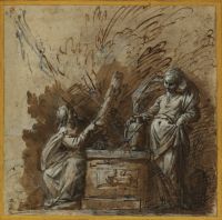 Christ and the woman of Samaria at the well
