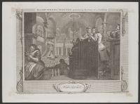 Industry and Idleness, Plate 2, The Industrious 'Prentice Performing the Duty of a Christian