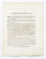 Henry Brooke, Esq.