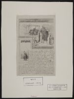 Letter illustrated with a sketch of a painting by Puvis de Chavannes
