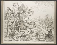 Landscape with deer
