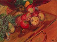 Fruit and Egg Cup on Table