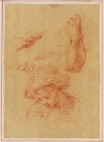 Studies of head and hands of a child