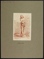 Figure of a semi-nude female in a landscape