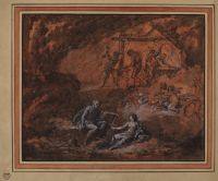 Vulcan's forge with Mars and Venus in the foreground