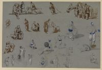 Figure studies (recto)