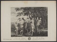 Nymphs dancing around a tree