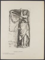 Female figure and architectural surround