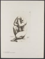 Headless statue of female figure with arms crossed ( Plate 77 from Signorum veterum icones, 100 plates plus  title-page, of etchings after classical sculpture, dedicated to  Johannes Wtenbogaard and Constantijn Huygens)