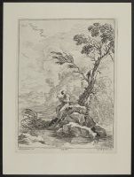Landscape with a Monk Reading under a Tree