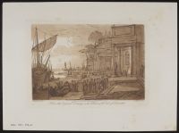 Seaport with the landing of Cleopatra at Tarsus