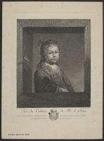 Girl Dressed as a Shepherd, framed by a window