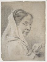 Young woman with a basket