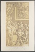 Emperor Henry IV at the feet of Pope Gregory VIIl (l'Empereur Henry IV aux pieds du Pape Gregoire VII)