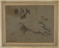 Study for Virgin's hands in the Adoration of the Magi
