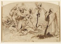 Moses and the Brazen Serpent (recto)