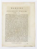 Memoirs of John Holles, First Earl of Clare