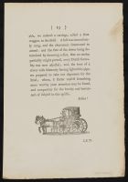 Page of text with illustration of a horse-drawn carriage