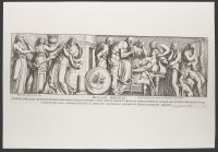 Plate 69 of 'Admiranda Romanarum Antiquitatum ac Veteris Sculpturae Vestigia': Meleagri Interitus