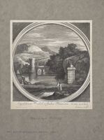 Pastoral landscape with a couple