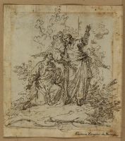 Christ giving the Keys to Saint Peter (recto)