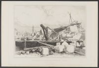 Demolition of Old London-Bridge (Low Water)