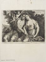Venus (?) disarming a man
