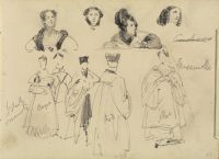 Study of an audience, actors, and actresses