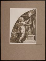 Cherub holding a torch