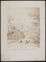 Landscape with a fallen tree