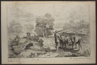 Landscape with a herdsman and cows