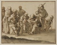 Group of peasants in an ale-house