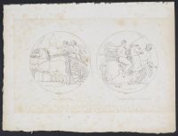 Race organised by Hercules (Course ordonnée par Hercule); Chiron Teaching Hercules the Art of Horseriding (Chiron enseigner à Hercule l'art de monter à cheval)