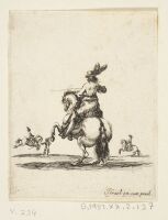 A Horseman with his back turned, Cavalrymen in the Background