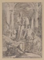 Virgin and Child with Saints Jerome, Sebastian, Francis and angels adoring