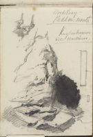 ?Rock formation, apparently testing pencil