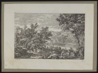 Landscape with figures by a river