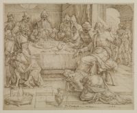 Magdalen washing the feet of Christ in the House of Simon