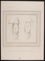 Sketch of a woman in classical dress