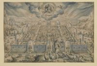 Jerusalem, with Christ as the Good Shepherd