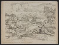 Landscape with a classical city and a river