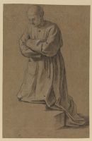 Kneeling monk