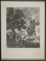 Landscape with figures and sheep