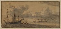 Seascape with sailing boats